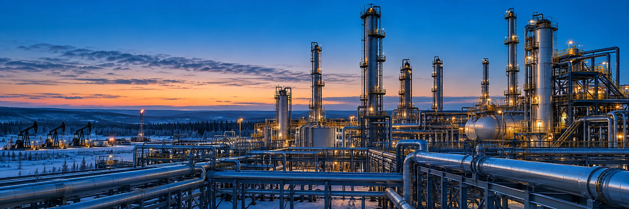 Тематическая иллюстрация нефтегазовой инфраструктуры