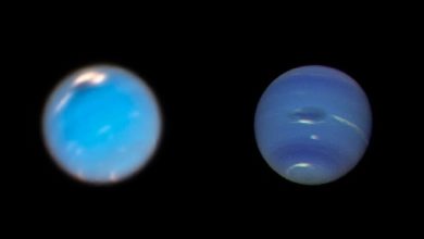 Телескоп «Хаббл» впервые снял большое тёмное пятно Нептуна
