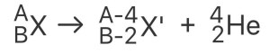 Альфа распад представлен уравнением реакции 10 5 b 1