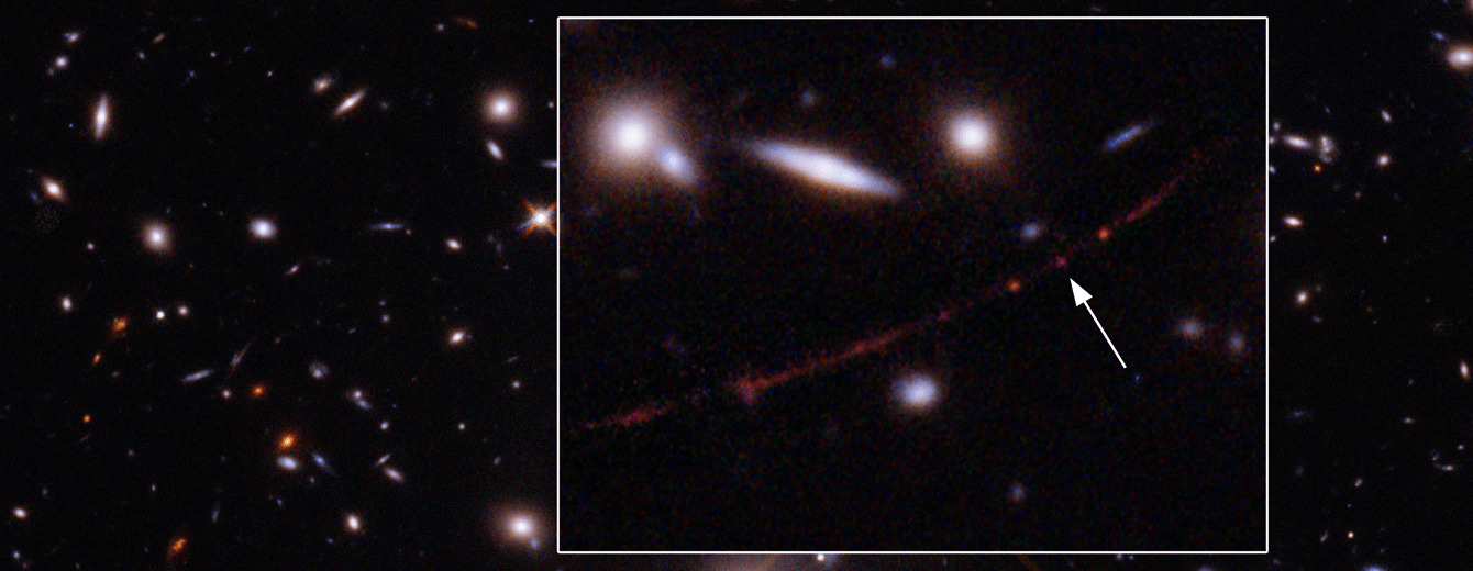 Хаббл обнаружил самую далекую звезду из когда-либо наблюдавшихся