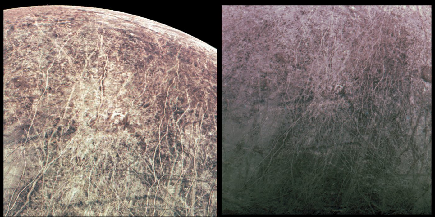 Юнона получила самые близкие снимки спутника Европы за последние 20 лет