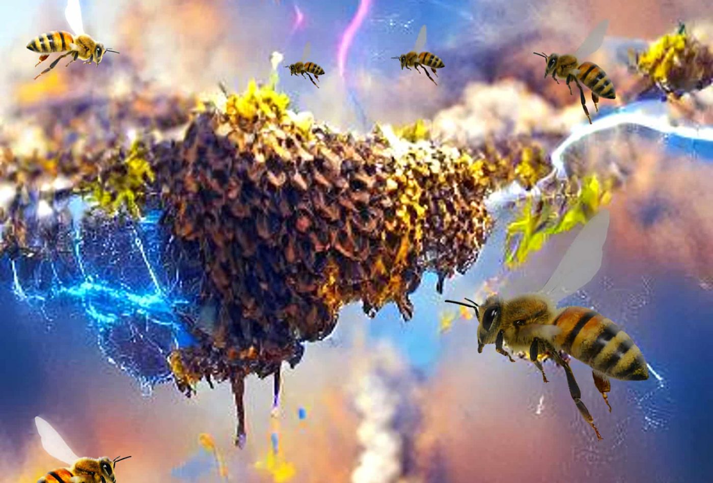 Стаи насекомых могут генерировать столько же статического электричества, сколько грозовая туча