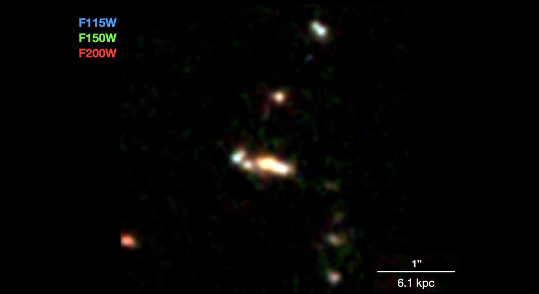 Космический аппарат "Джеймс Уэбб" наблюдал формирующуюся галактику