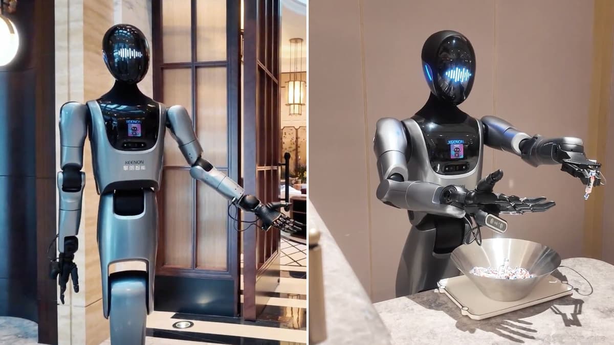 Гуманоидный робот XMAN-R1 начал работать в отеле аэропорта Шанхая